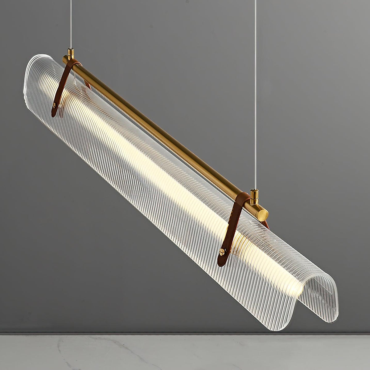 Niraenne Pendelleuchte aus Acryl linear modern für das Esszimmer