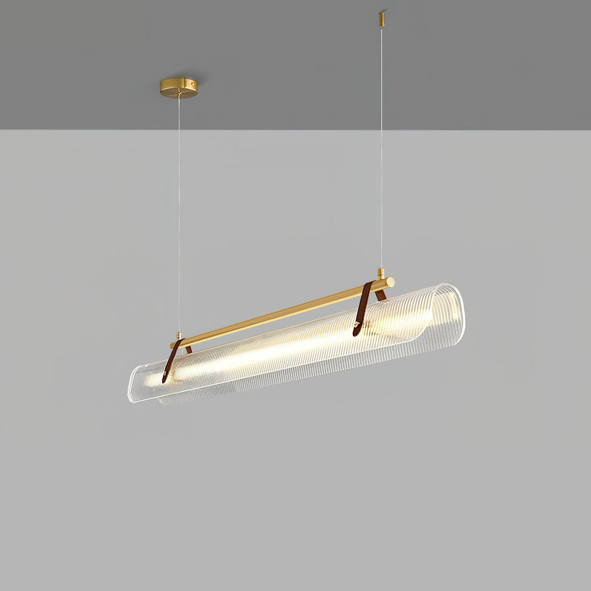 Niraenne Pendelleuchte aus Acryl linear modern für das Esszimmer