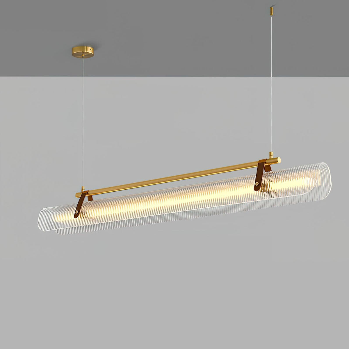 Niraenne Pendelleuchte aus Acryl linear modern für das Esszimmer