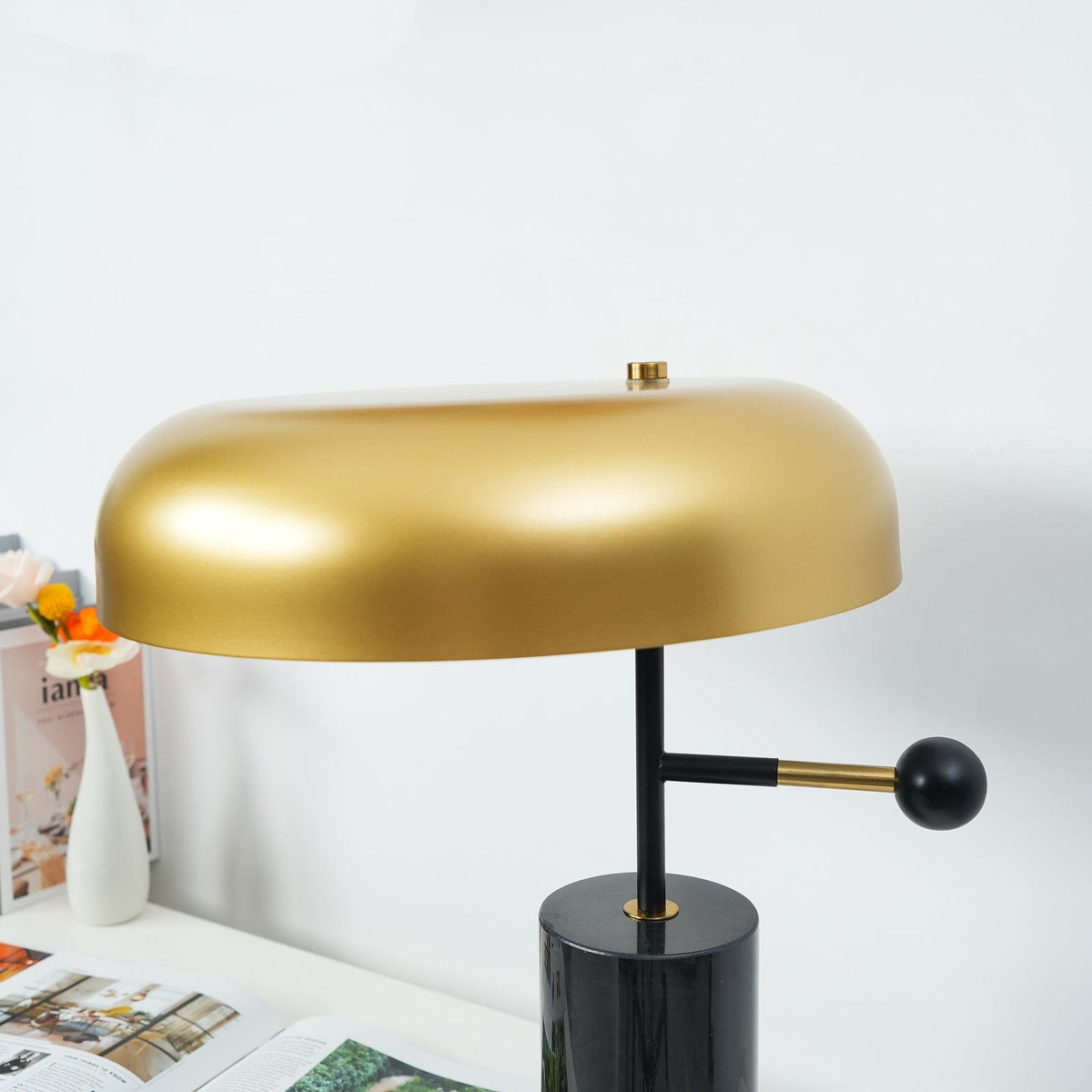 Vovena Tischleuchte Marmortischlampe