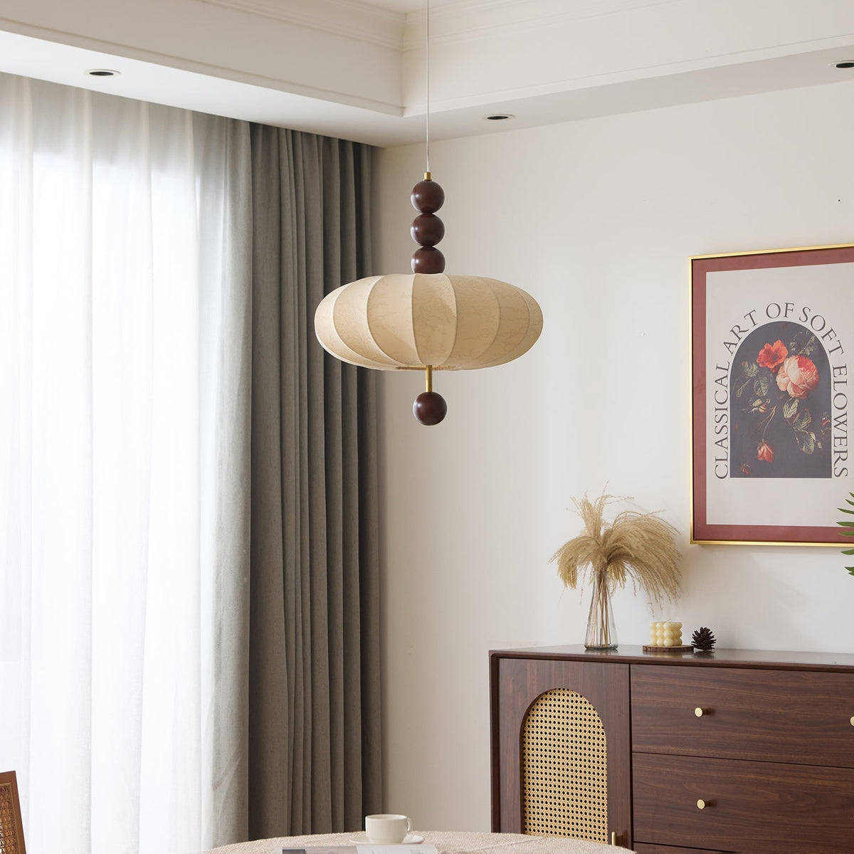 Koda Vintage-Stoff-Pendelleuchte