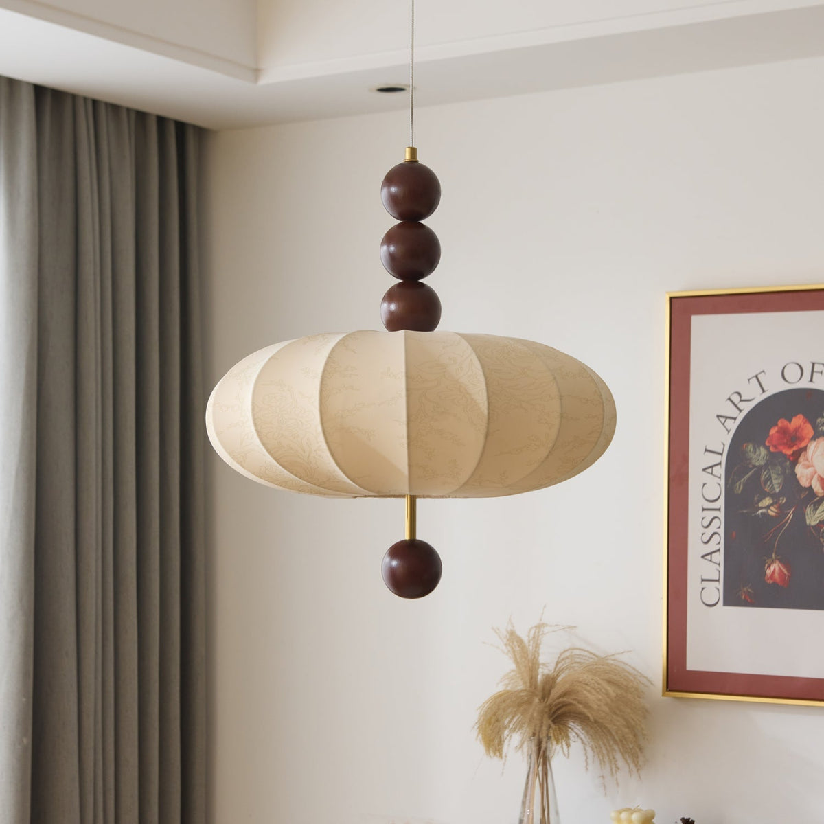 Koda Vintage-Stoff-Pendelleuchte