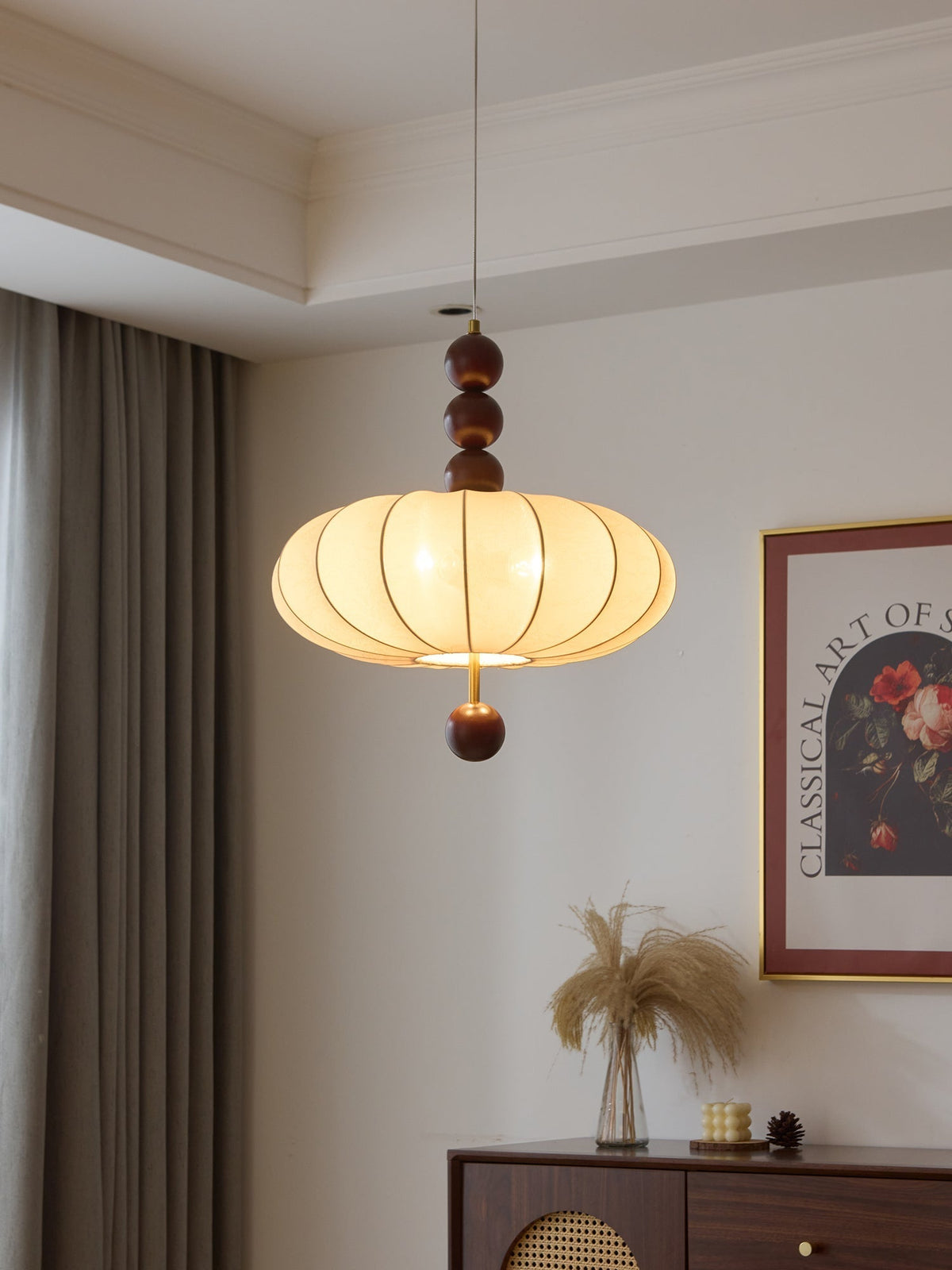Koda Vintage-Stoff-Pendelleuchte