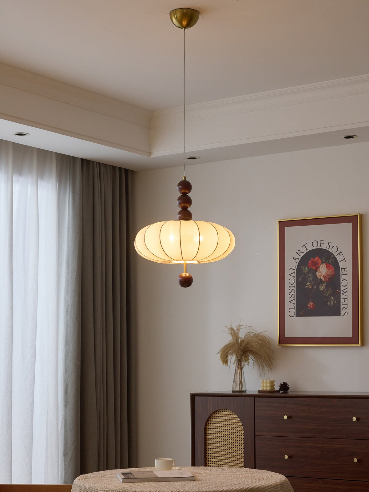 Koda Vintage-Stoff-Pendelleuchte