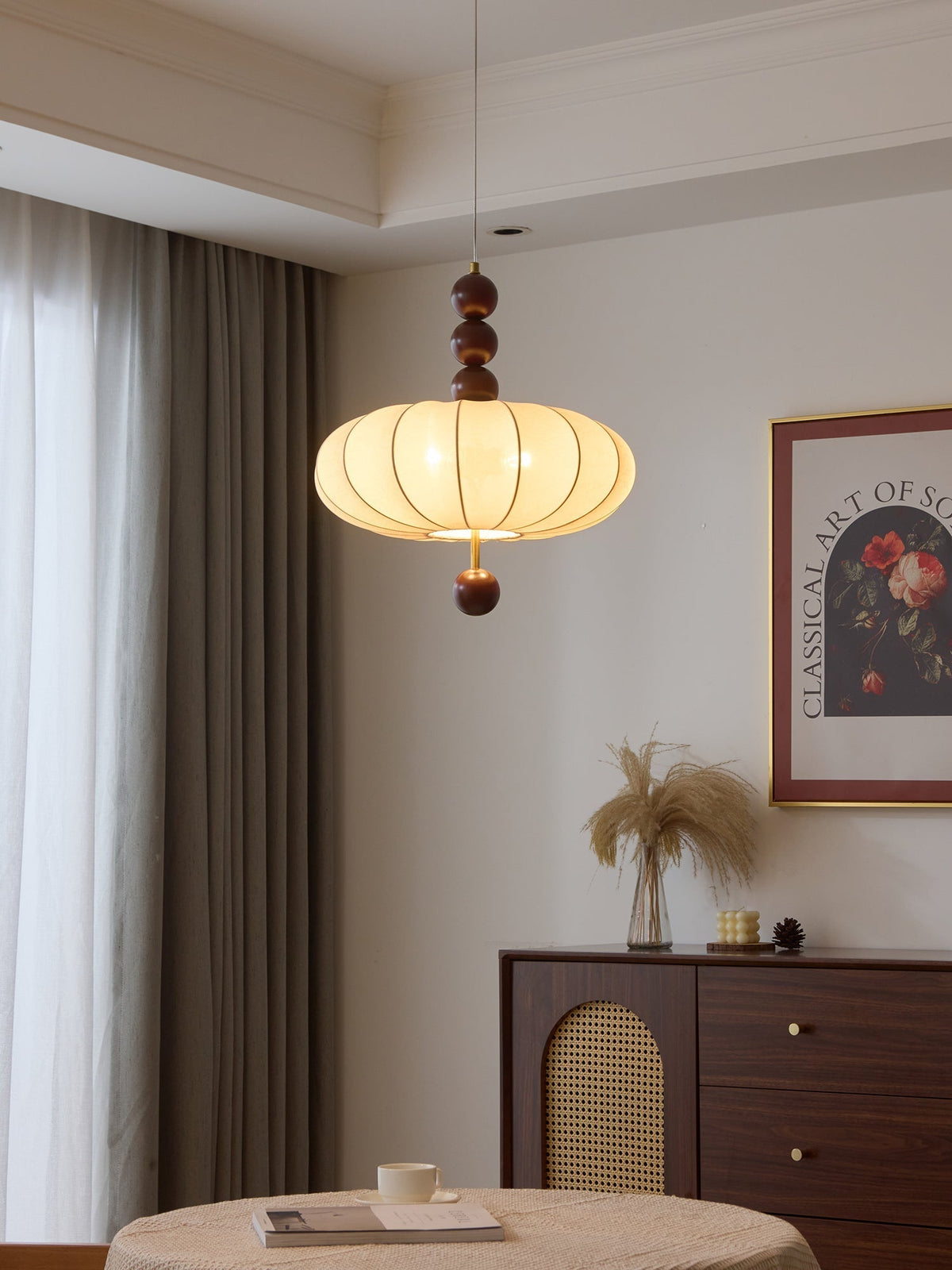 Koda Vintage-Stoff-Pendelleuchte
