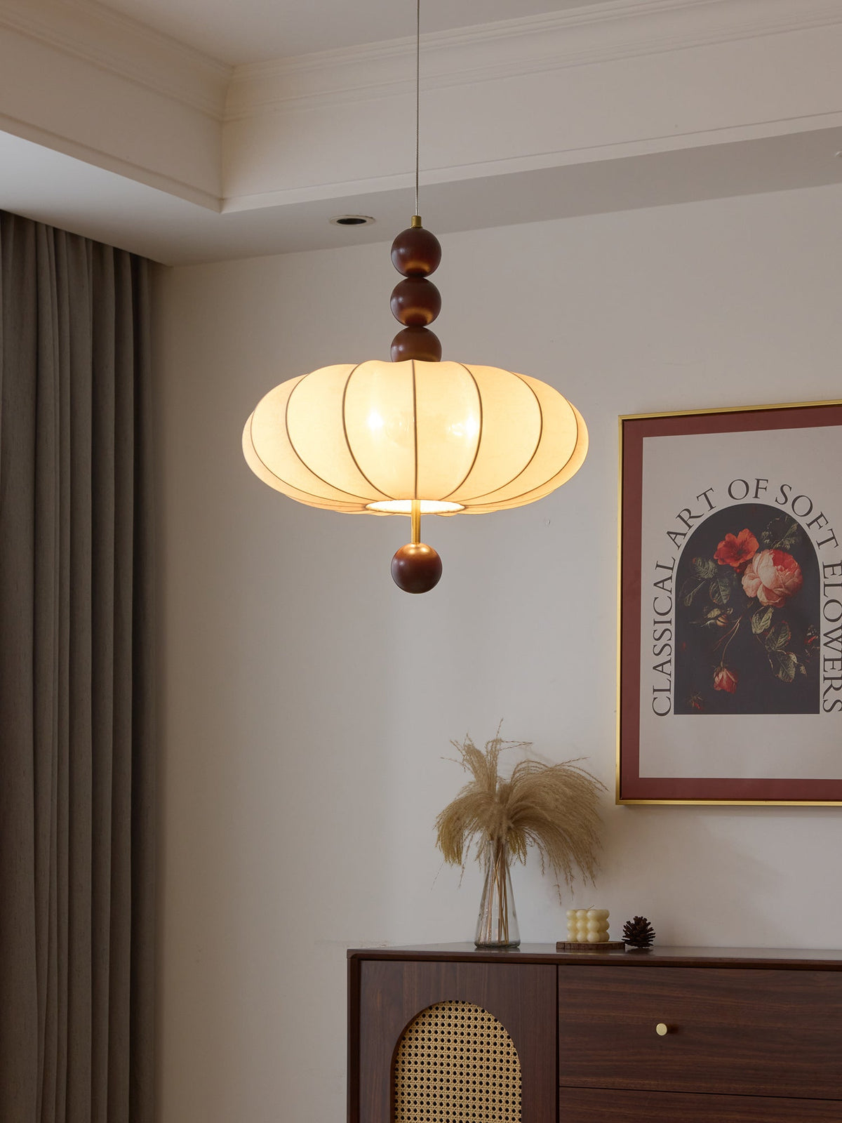 Koda Vintage-Stoff-Pendelleuchte