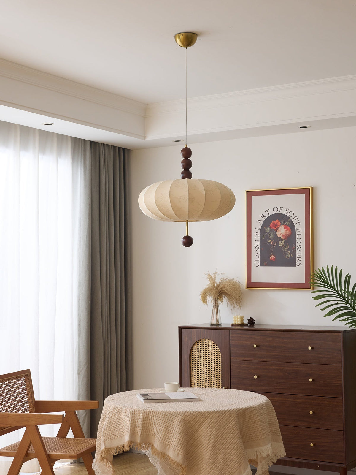 Koda Vintage-Stoff-Pendelleuchte
