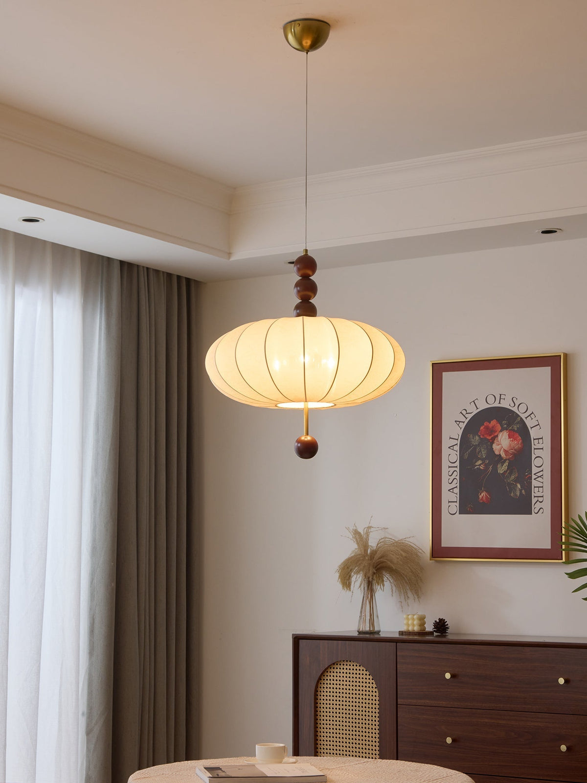 Koda Vintage-Stoff-Pendelleuchte