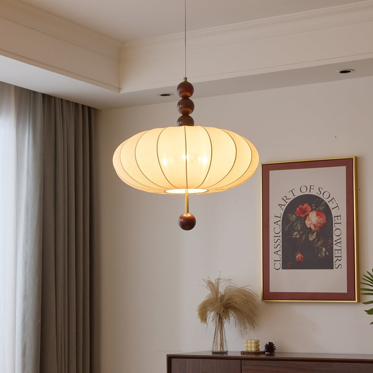 Koda Vintage-Stoff-Pendelleuchte