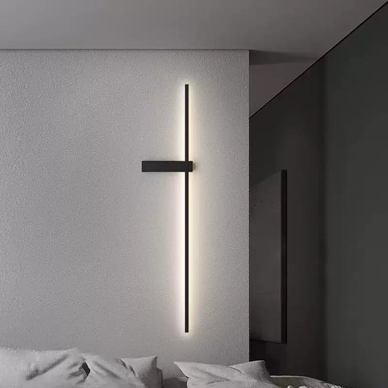 Mesv Linear wiederaufladbare schwarze Wandleuchte