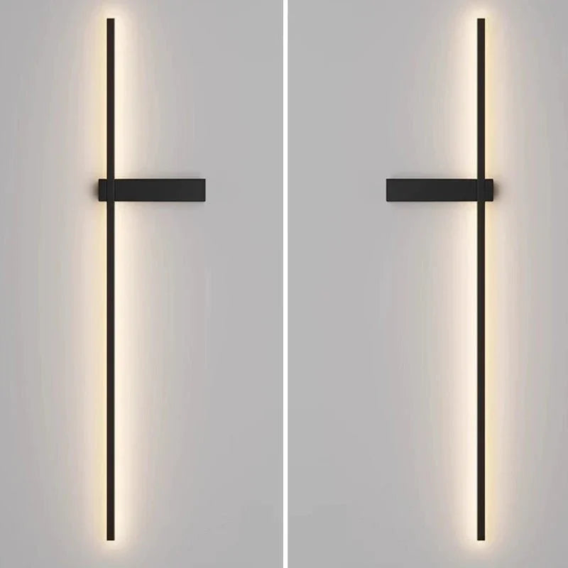 Mesv Linear wiederaufladbare schwarze Wandleuchte