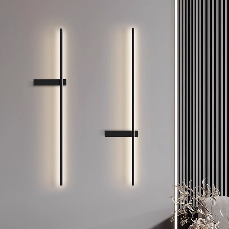 Mesv Linear wiederaufladbare schwarze Wandleuchte
