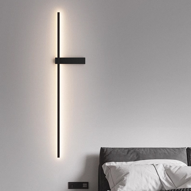 Mesv Linear wiederaufladbare schwarze Wandleuchte