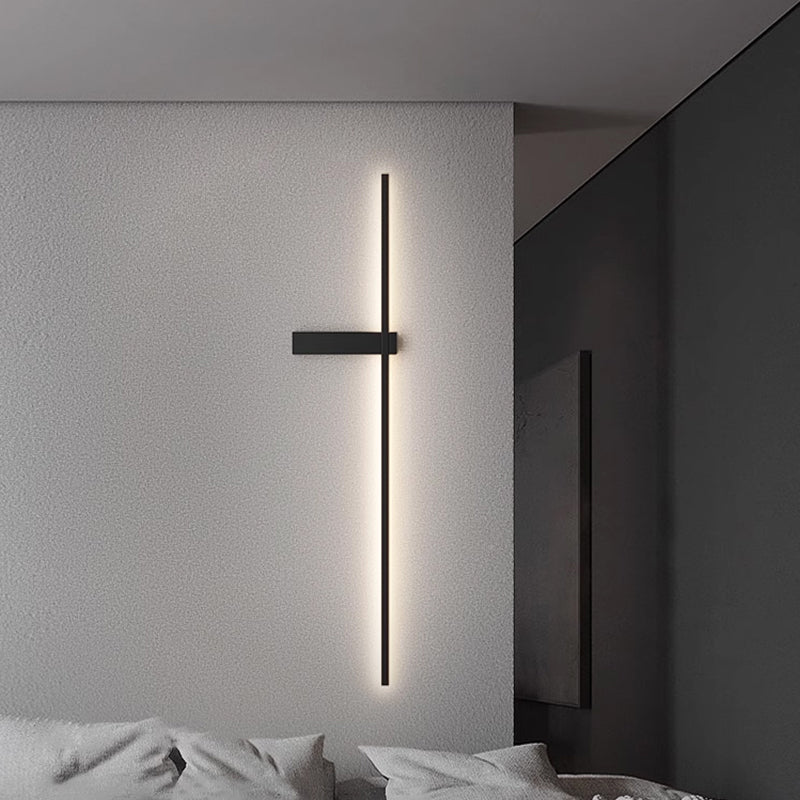 Mesv Linear wiederaufladbare schwarze Wandleuchte
