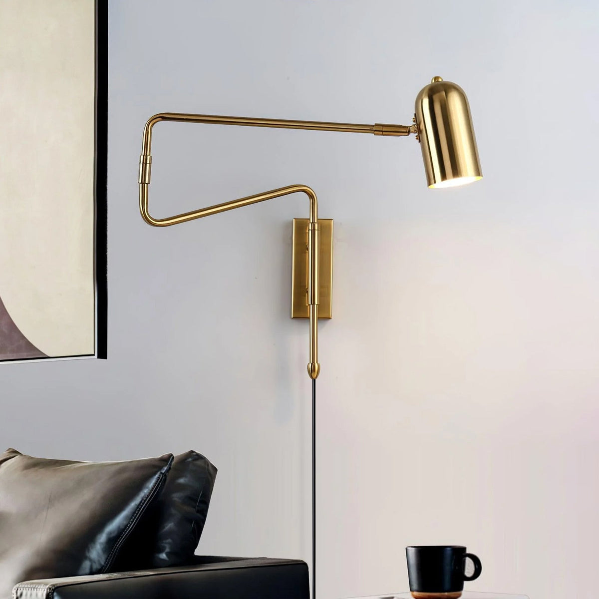 Nox einstellbare Arm-Wandleuchte mit Stecker