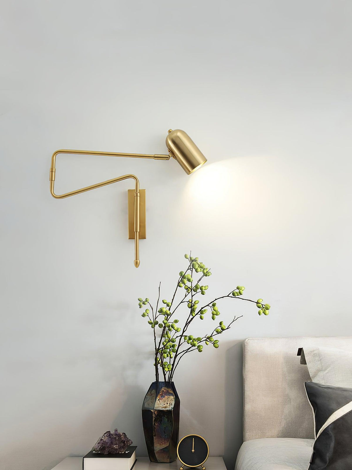 Nox einstellbare Arm-Wandleuchte mit Stecker