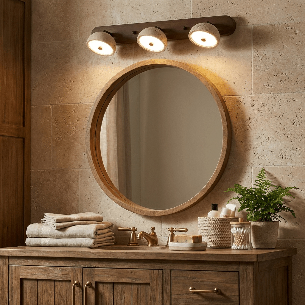 Valienne Travertine Dome Wandleuchte