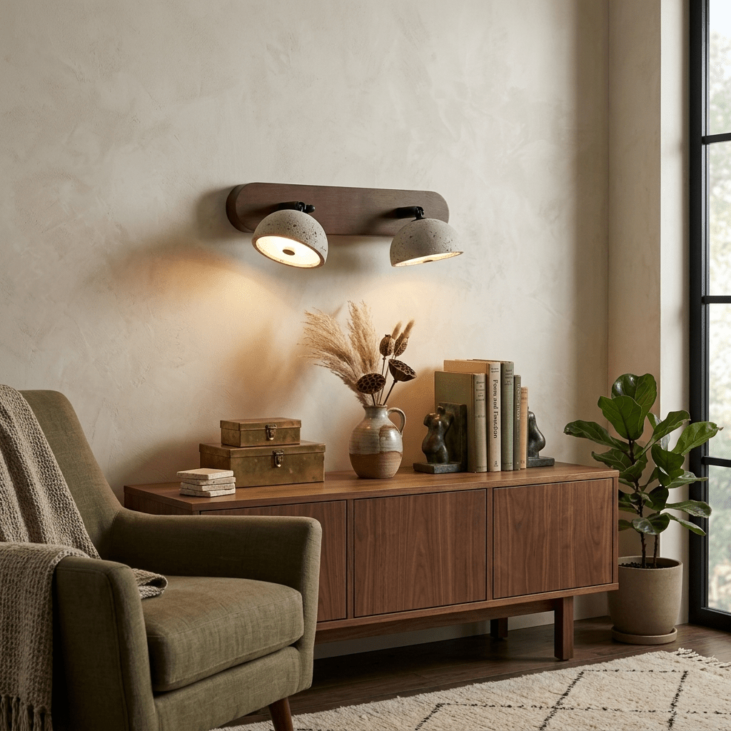 Valienne Travertine Dome Wandleuchte