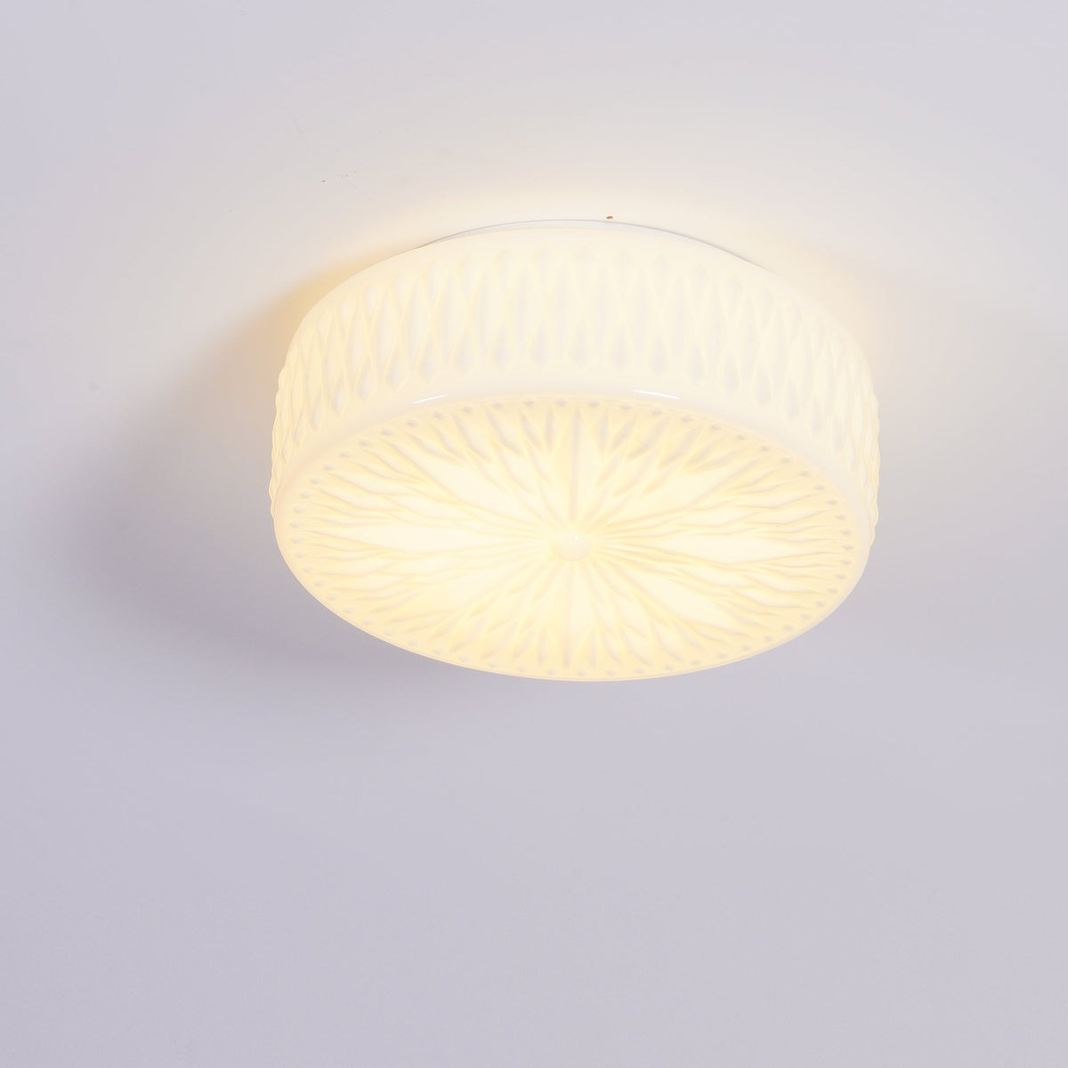 Lioriira Deckenleuchte mit Lampenschirm aus Glas und Acryl im modernen Mondkuchen-Stil