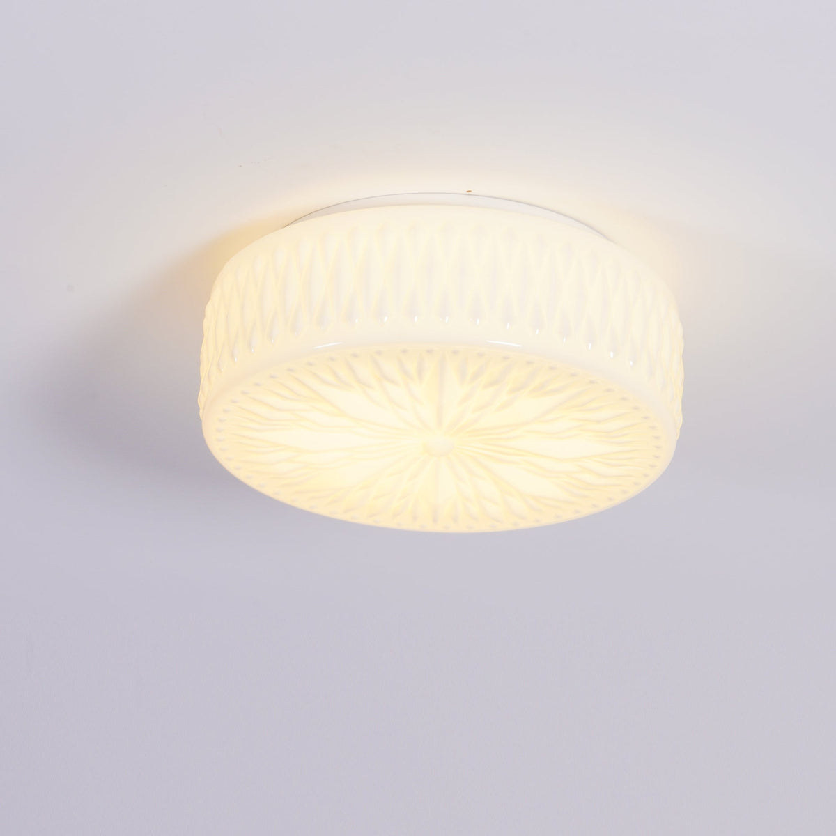 Lioriira Deckenleuchte mit Lampenschirm aus Glas und Acryl im modernen Mondkuchen-Stil