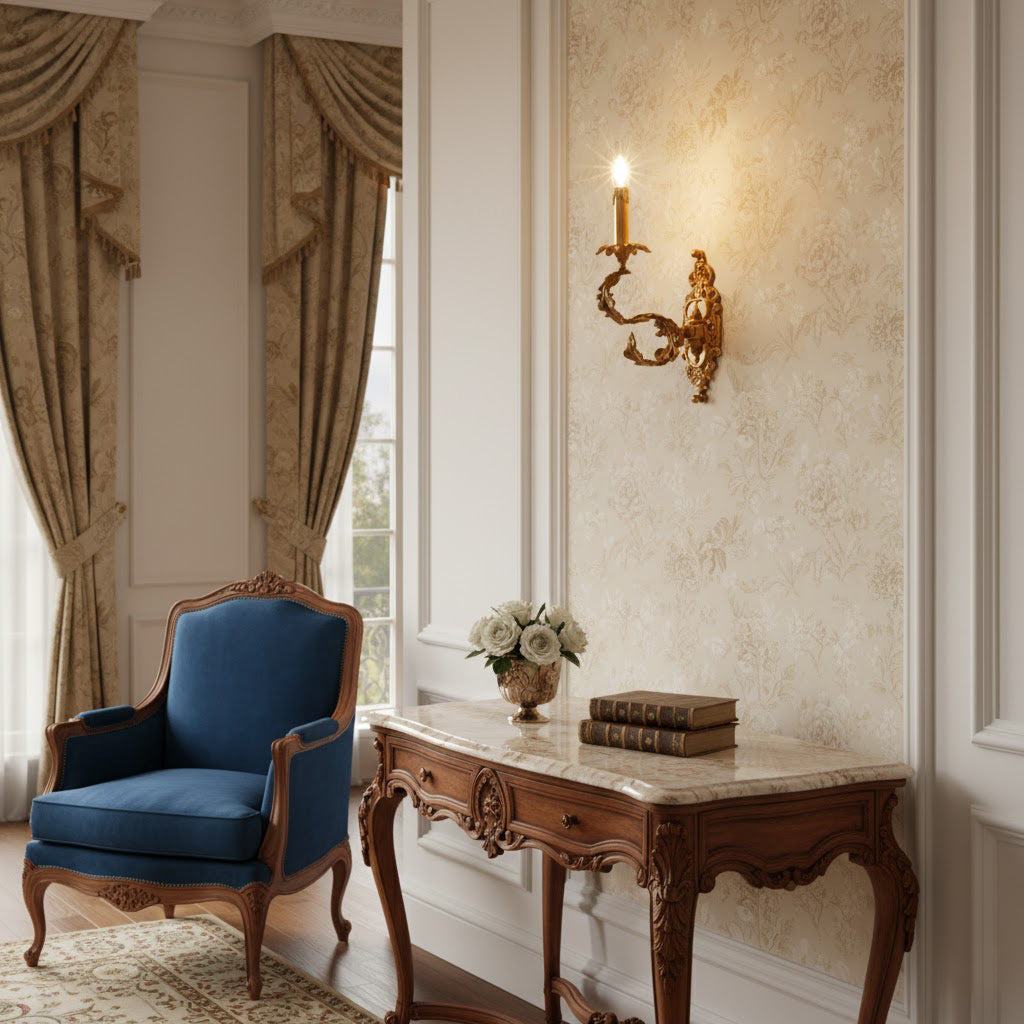 Golden Cartouche Wandleuchte