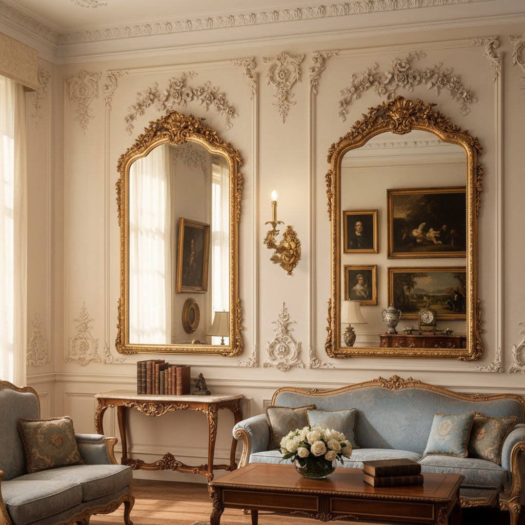 Golden Cartouche Wandleuchte
