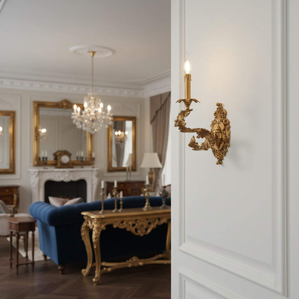 Golden Cartouche Wandleuchte