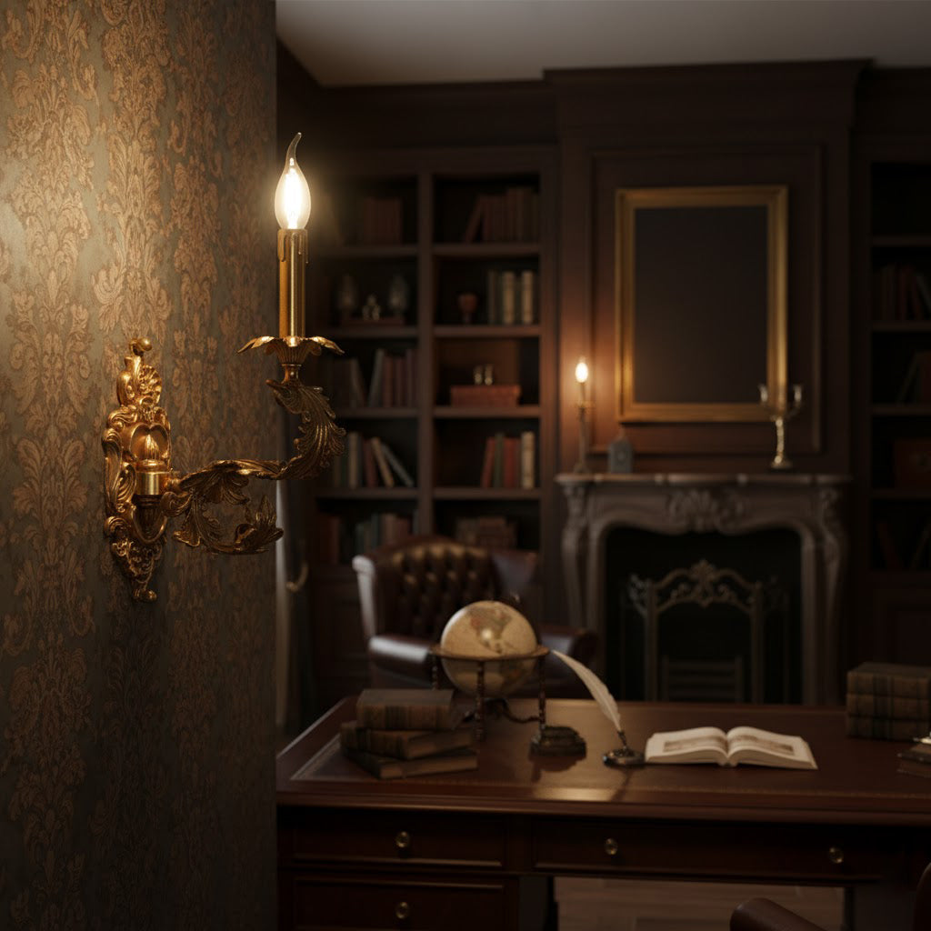 Golden Cartouche Wandleuchte