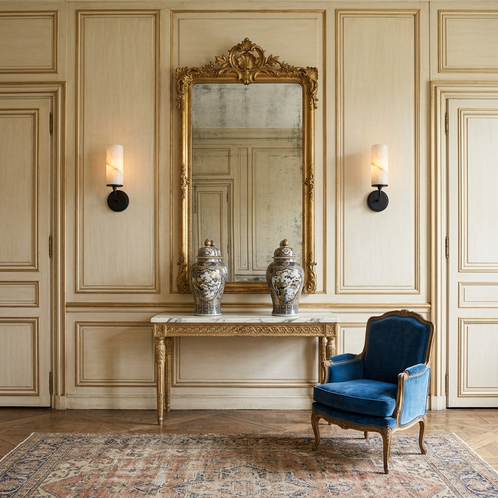 Dovenhurst Alabaster-Wandleuchte