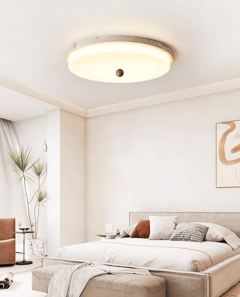 Aeon Travertine Orb Deckenleuchte