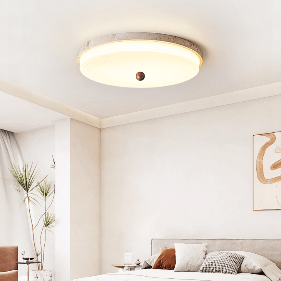 Aeon Travertine Orb Deckenleuchte