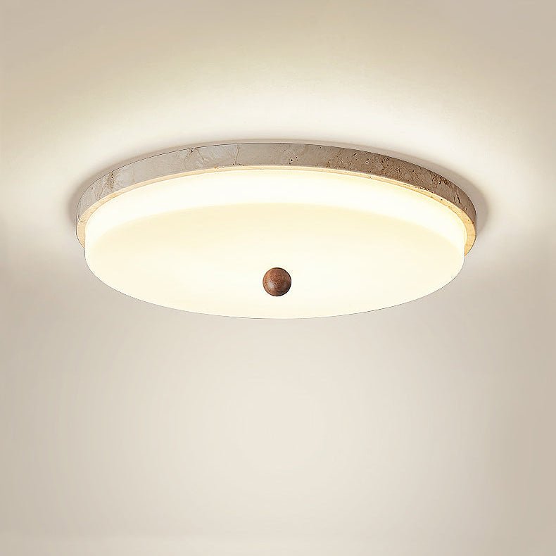 Aeon Travertine Orb Deckenleuchte
