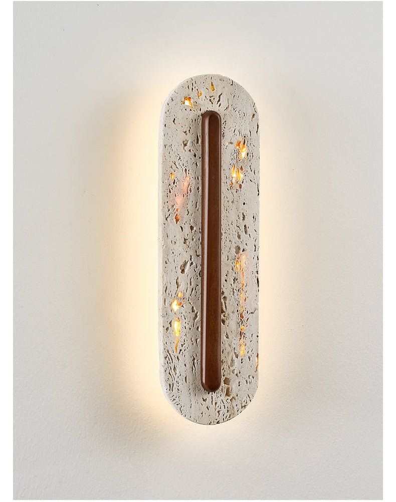 Cato Bellamont Minimalistische Wandleuchte aus Travertin in Beige