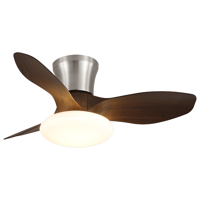 Velora Moderner Holz-Deckenventilator mit Beleuchtung