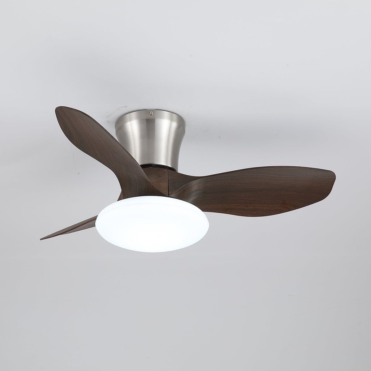 Velora Moderner Holz-Deckenventilator mit Beleuchtung