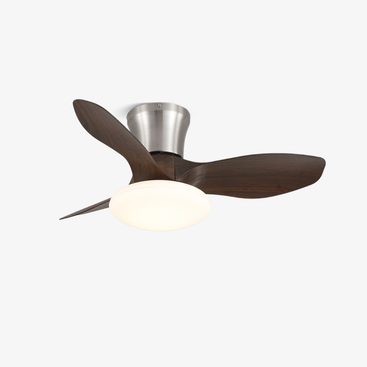 Velora Moderner Holz-Deckenventilator mit Beleuchtung