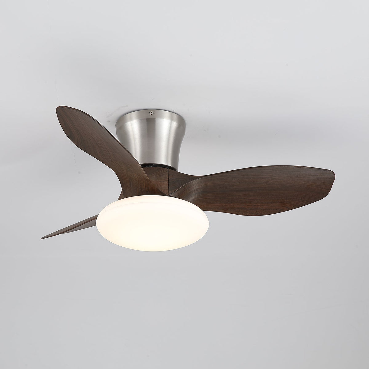 Velora Moderner Holz-Deckenventilator mit Beleuchtung