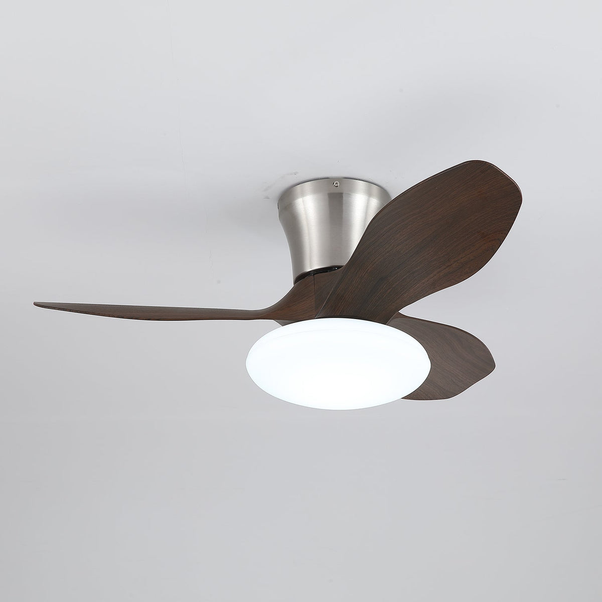 Velora Moderner Holz-Deckenventilator mit Beleuchtung