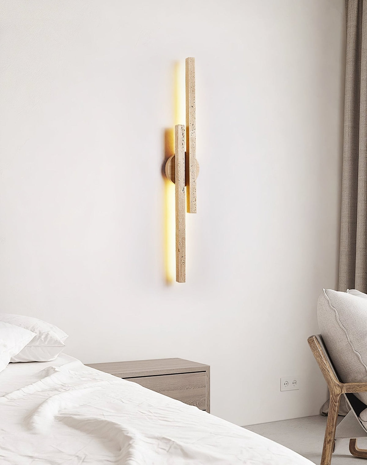 Myliryra Travertine-Wandleuchte