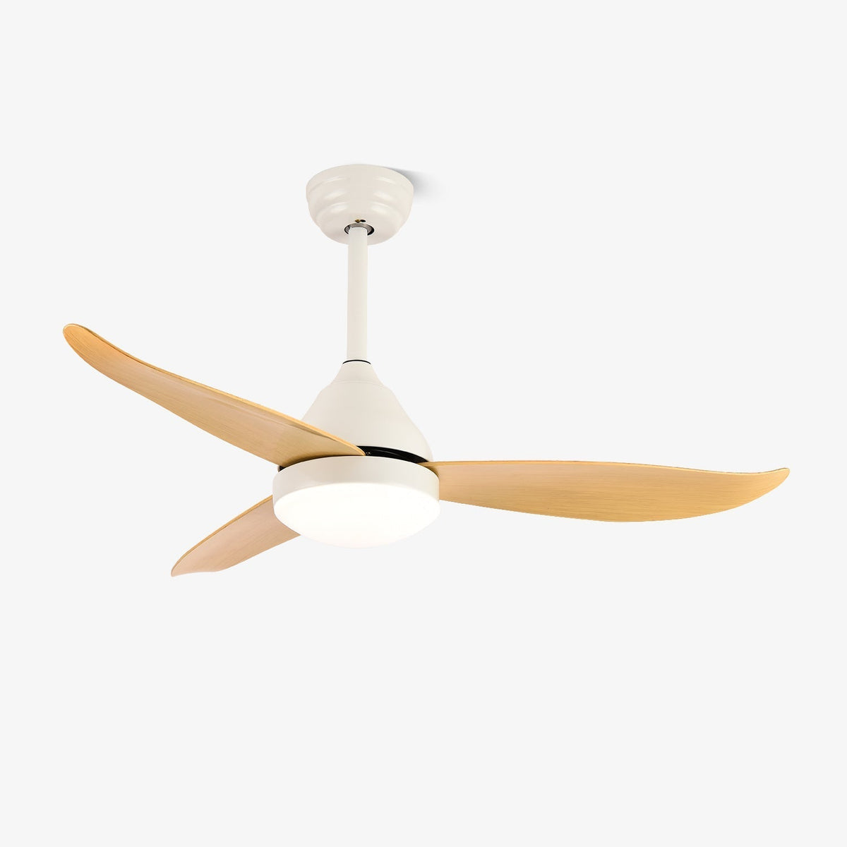 Fia Deckenventilator mit Beleuchtung aus Holz im modernen Stil