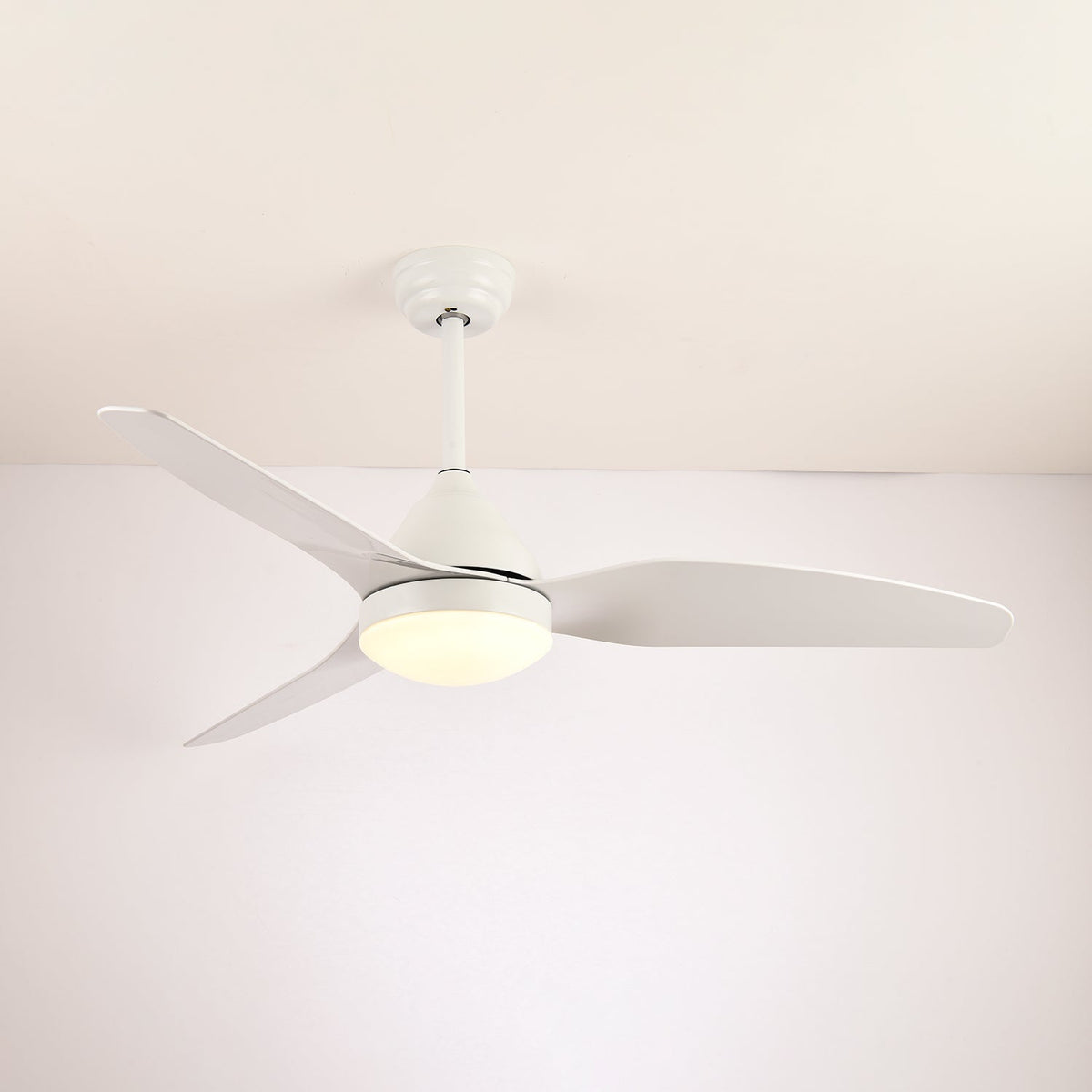 Fia Deckenventilator mit Beleuchtung aus Holz im modernen Stil