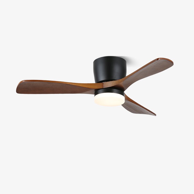 Brinor minimalistisch Deckenventilator mit Beleuchtung Holz