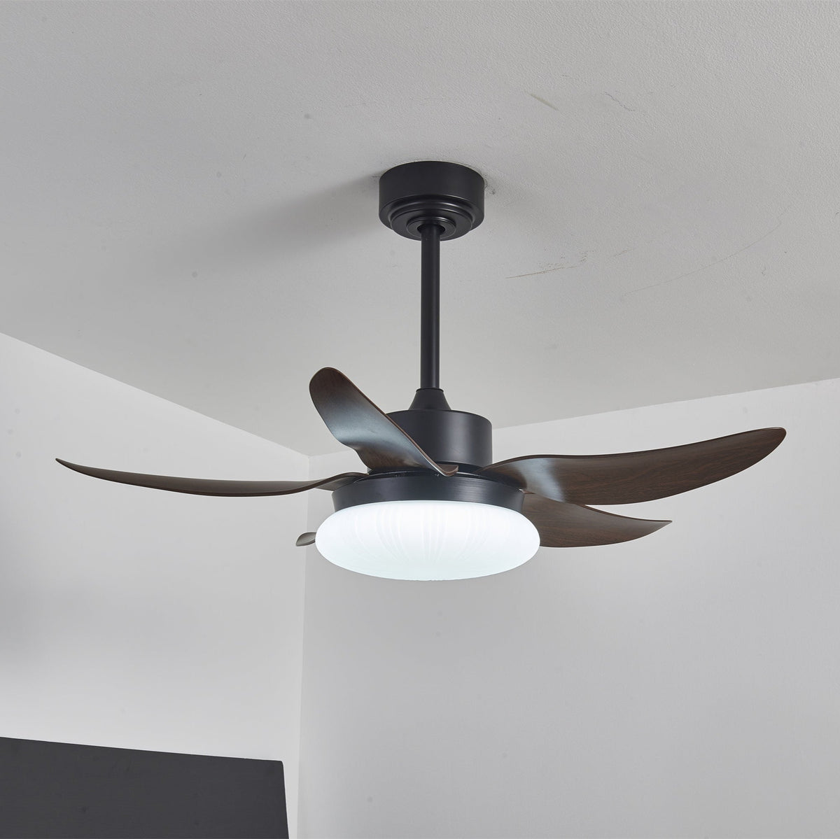 Zerith moderne Deckenventilator mit Beleuchtung aus Holz