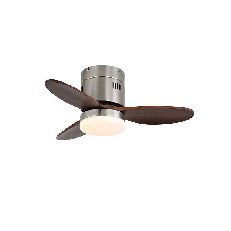 Eris Minimalistischer Deckenventilator mit Beleuchtung aus Holz
