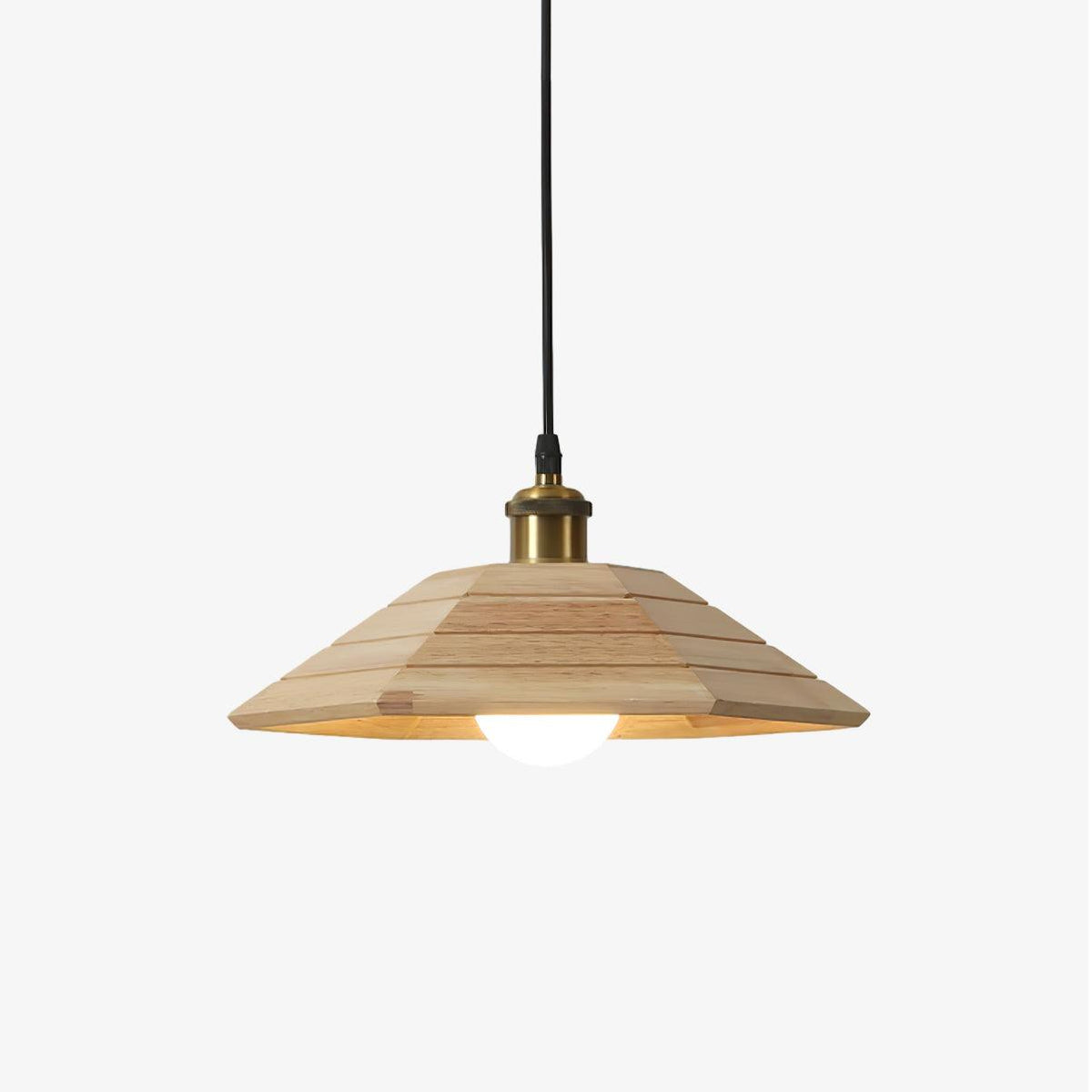 Evys traditionelle Kunst Pendelleuchte aus Holz