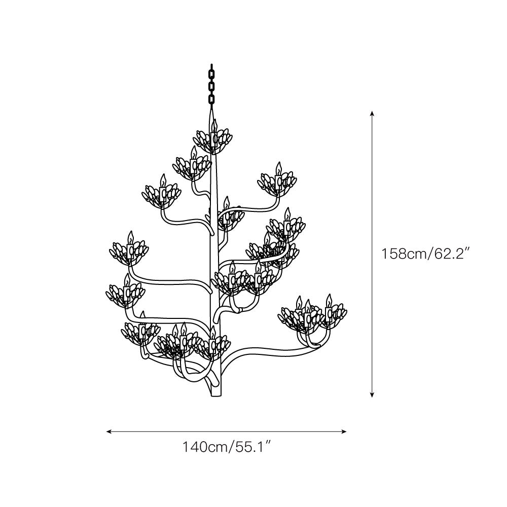 Agave Kronleuchter Postmodern Luxus Americana Kristall