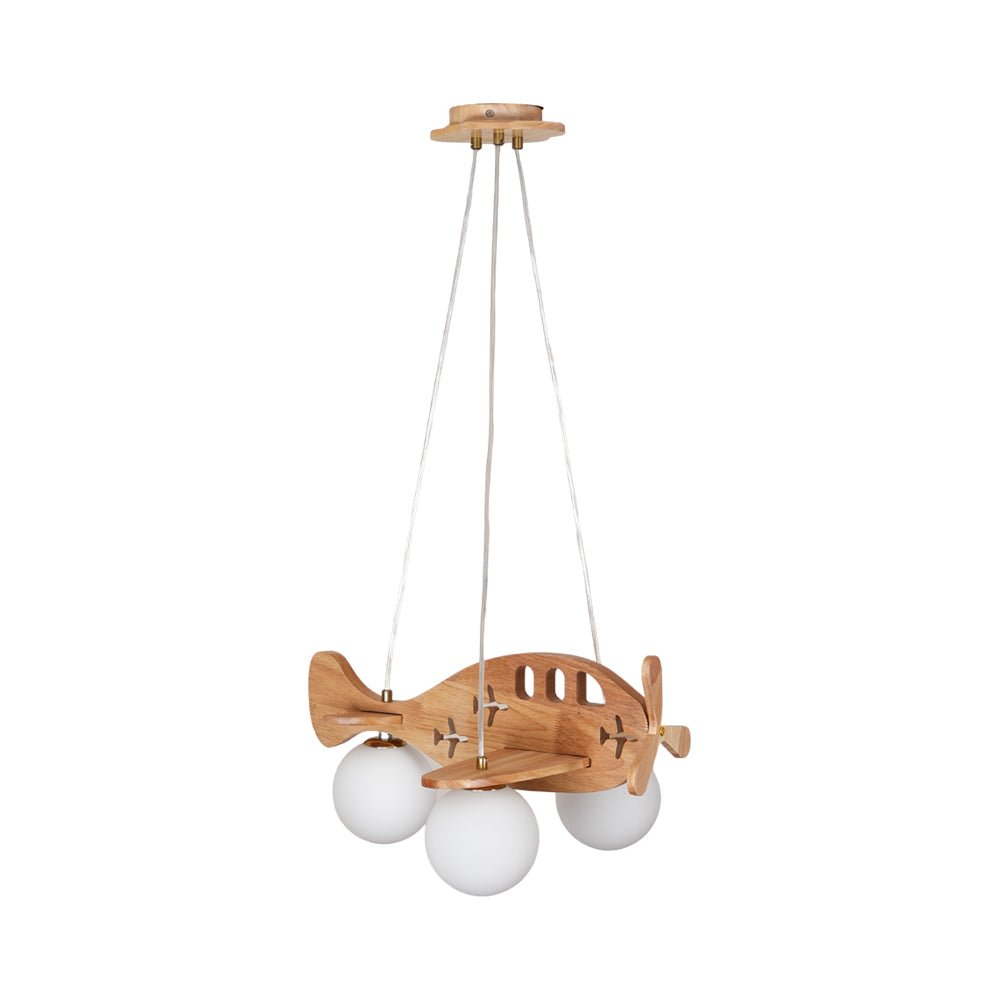 Aldenine Pendelleuchte aus Holz mit künstlerischem Design