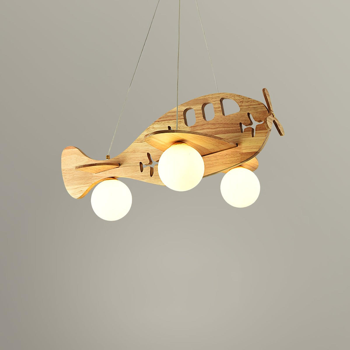 Aldenine Pendelleuchte aus Holz mit künstlerischem Design