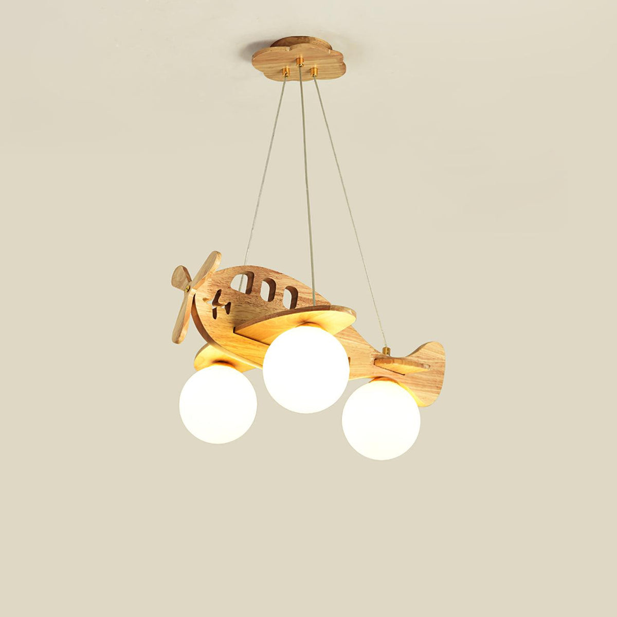 Aldenine Pendelleuchte aus Holz mit künstlerischem Design