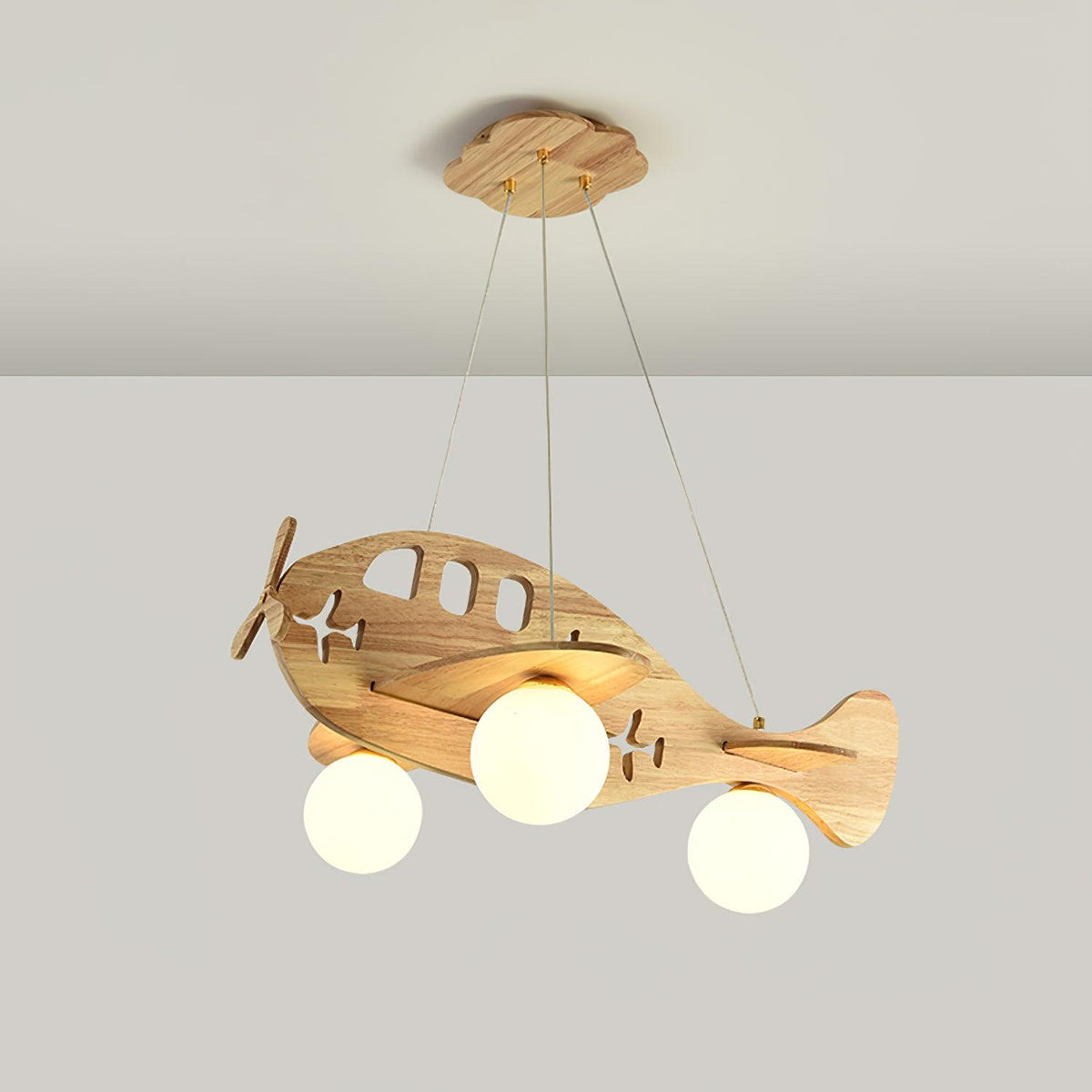 Aldenine Pendelleuchte aus Holz mit künstlerischem Design